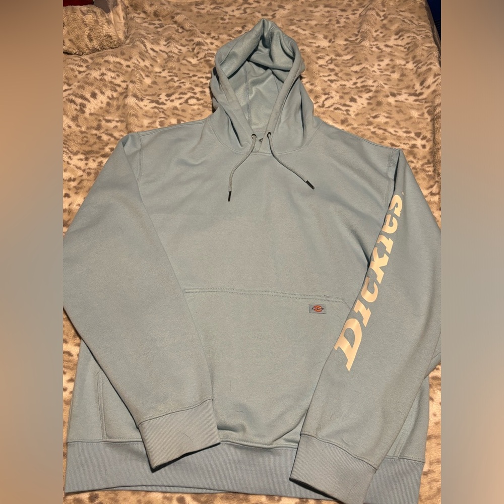 Dickies Blue Hoodie with Logo Sleeve